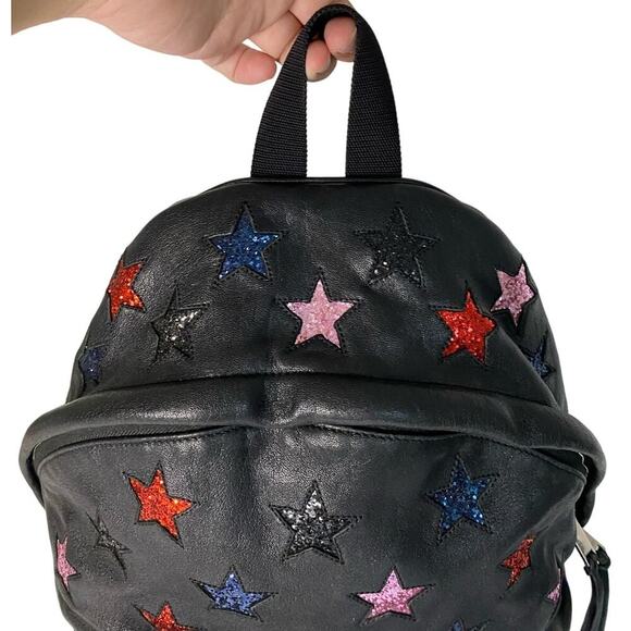 Yves Saint Laurent Star Applique Mini City California Leather Backpack in Black - Picture 6 of 16
